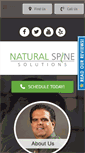 Mobile Screenshot of naturalspinesolutions.com